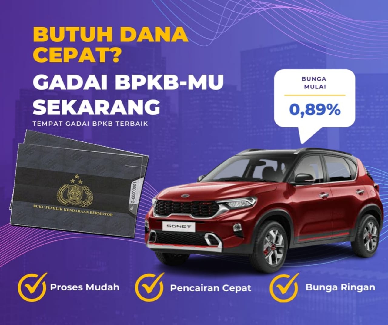 Pinjaman Dana Jaminan Bpkb Mobil Kia Sonet Dapat Pinjaman Berapa? Seperti Ini Simulasinya
